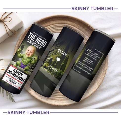 Personalized Baby Hulk Tumbler – Funny CNN Parody Gift for Superhero Moms
